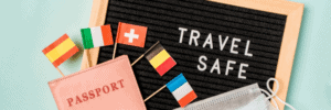 Travel Safe Image With Flags